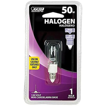 Feit Electric Feit 50 W T4 Tubular Halogen Bulb 600 lm Warm White 1 pk BPQ50/CL/MC/RP